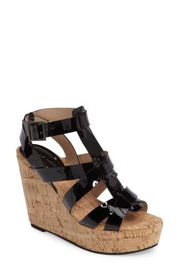 Women's Pelle Moda Rayjay Wedge Sandal M - Black
