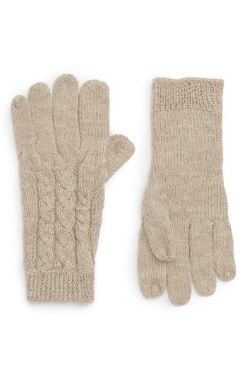 Women's Lamini Varick Alpaca Gloves, Size - Grey