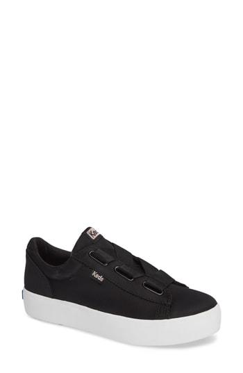 Women's Keds Triple Cross Sateen Sneaker .5 M - Black