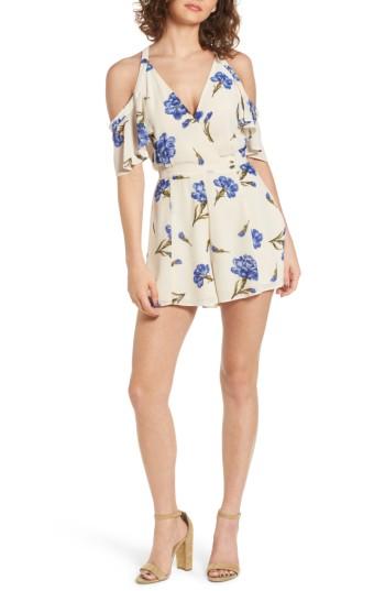 Women's Privacy Please Leon Cold Shoulder Romper - Ivory