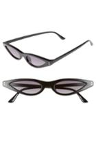 Women's Leith 55mm Extreme Wide Cat Eye Sunglasses - Black