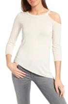 Women's Bailey 44 Asymmetrical Cold Shoulder Top - Beige