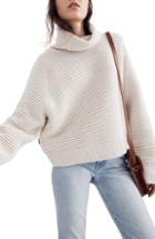 Women's Madewell Side Button Turtleneck Sweater - Beige