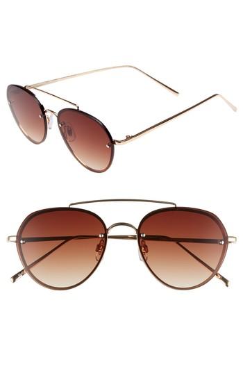 Women's Bp. Gradient Aviator Sunglasses - Gold/ Brown