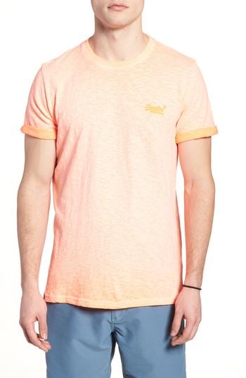 Men's Superdry Orange Label Low Roller T-shirt, Size - Orange