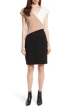 Women's Diane Von Furstenberg Colorblock Sheath Dress - Black