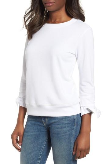 Women's Gibson Poplin Cuff Sweatshirt - Purple