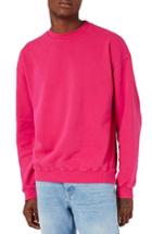Men's Topman Oversize Crewneck Sweatshirt - Pink