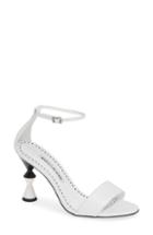Women's Manolo Blahnik Leda Ankle Strap Sandal Us / 41eu - White
