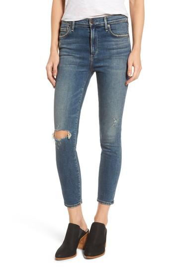 Women's Citizens Of Humanity Rocket Crop Skinny Jeans - Blue