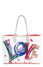 Christian Louboutin Cabata Paris Love Embellished Leather Tote -