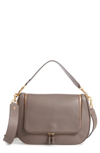Anya Hindmarch Maxi Vere Leather Satchel - Grey