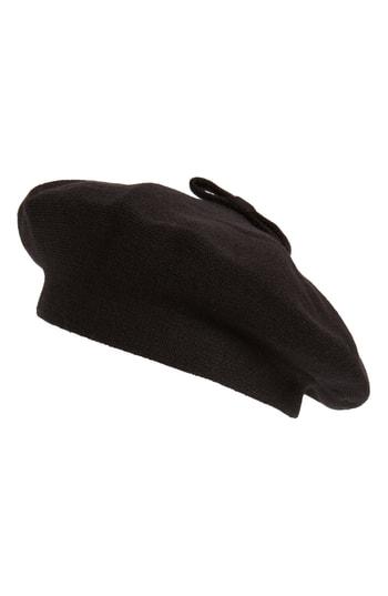 Women's Kate Spade New York Tab Bow Beret - Black