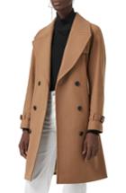 Women's Burberry Cranston Wool Blend Trench Coat