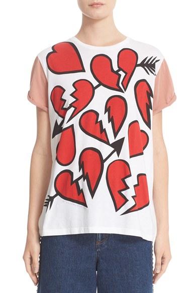 Women's Stella Mccartney Heart Graphic Tee