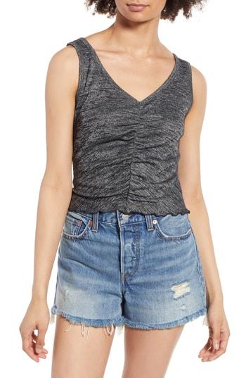 Women's Bp. Cinch Front Tank, Size - Black