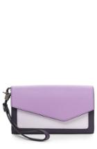 Women's Botkier Cobble Hill Leather Continental Wallet - Purple