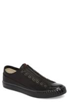 Men's John Varvatos Star Usa Bootleg Laceless Low Top Sneaker .5 M - Black