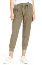 Women's Caslon Linen Jogger Pants - Green