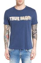 Men's True Religion Brand Jeans Football Stitch Graphic T-shirt
