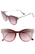 Women's Bp. Flat Cat Eye Sunglasses - Gold/ Purple