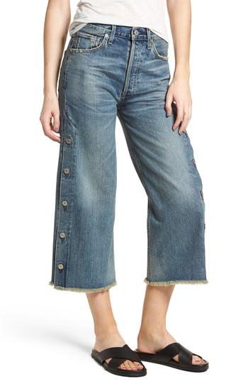 Women's Citizens Of Humanity Emma High Waist Crop Wide Leg Jeans