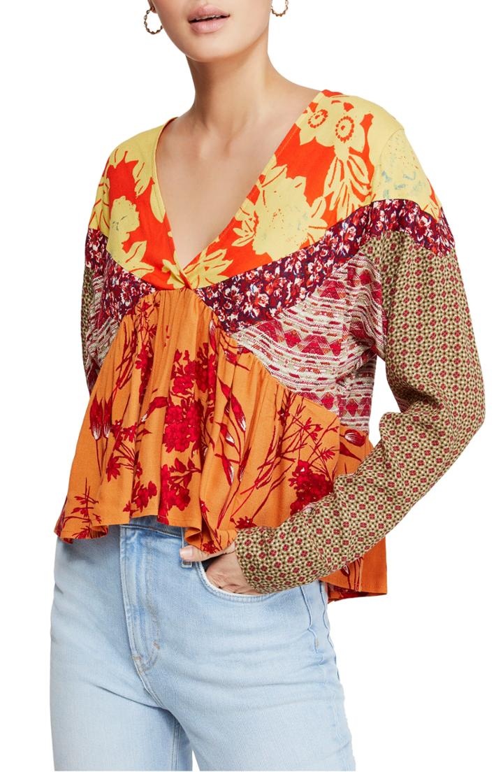 Women's Free People Aloha State Of Mind Tunic - Orange
