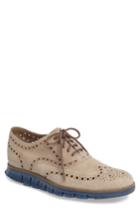 Men's Cole Haan 'zerogrand' Wingtip Oxford .5 M - Beige