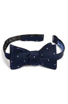 Men's The Tie Bar Silk Dot Bow Tie, Size - Blue (online Only)
