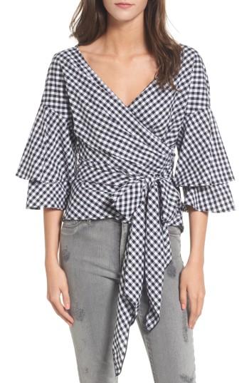Women's Wayf Beckett Tiered Bell Sleeve Top - Black