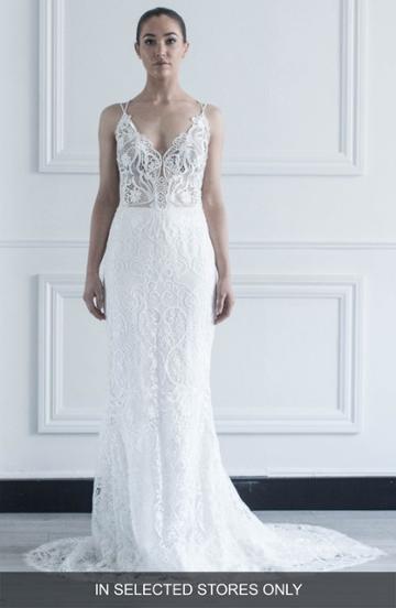 Women's Chosen By One Day Jonie Guipure Lace Gown, Size - Ivory