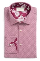 Men's Ted Baker London Endurance Trim Fit Dress Shirt 32/33 - Pink