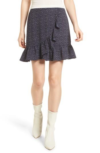 Women's 4si3nna Ruffle Miniskirt - Blue