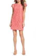 Women's Charles Henry Ruffle Shift Dress - Pink