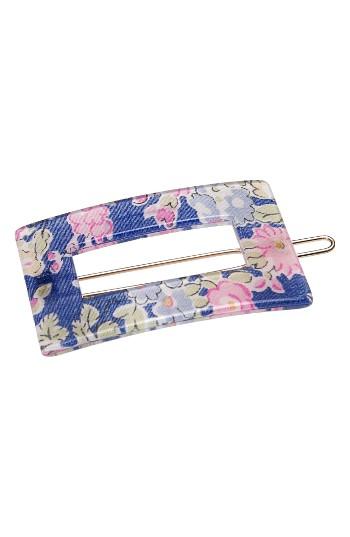 France Luxe Portrait On Tige Boule Barrette, Size - Blue