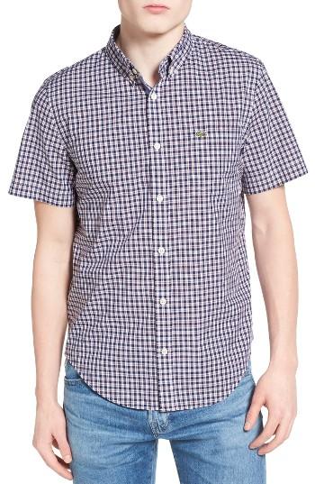 Men's Lacoste Slim Fit Check Woven Shirt