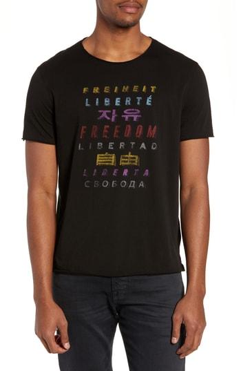 Men's John Varvatos Star Usa Freedom Fit T-shirt, Size Small - Black