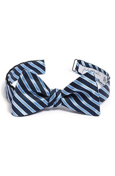 Men's John W. Nordstrom Stripe Silk Bow Tie