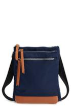 Lodis Zora Rfid Nylon & Leather Crossbody Bag - Blue