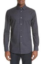 Men's Paul Smith Rabbit Print Sport Shirt .5 - Blue