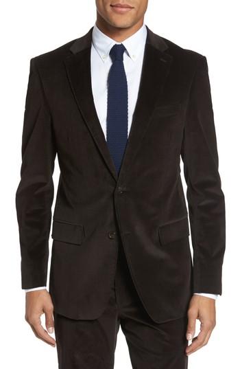 Men's Todd Snyder White Label Sutton Trim Fit Stretch Corduroy Blazer R - Brown