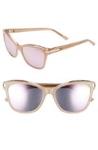 Women's Ted Baker London 56mm Cat Eye Sunglasses - Blush