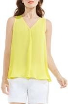 Women's Vince Camuto Pleat Front A-line Blouse