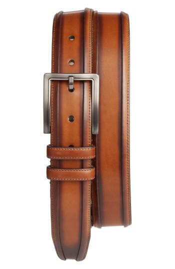 Men's Mezlan Palma Leather Belt - Honey