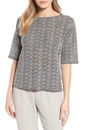 Women's Eileen Fisher Organic Linen Blend Knit Top