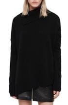 Women's Allsaints Witby Roll Neck Cashmere Sweater - Black