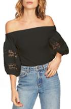 Women's 1.state Off The Shoulder Knit Top, Size - Black