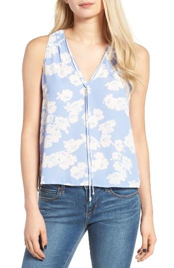Women's Lush Tie Neck Tank - Blue