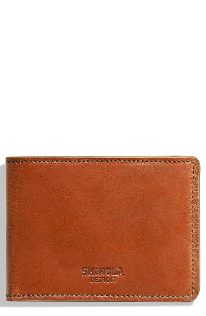 Men's Shinola Harness Slim 2.0 Bifold Leather Wallet -