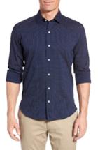 Men's Culturata Slim Fit Dot Denim Sport Shirt